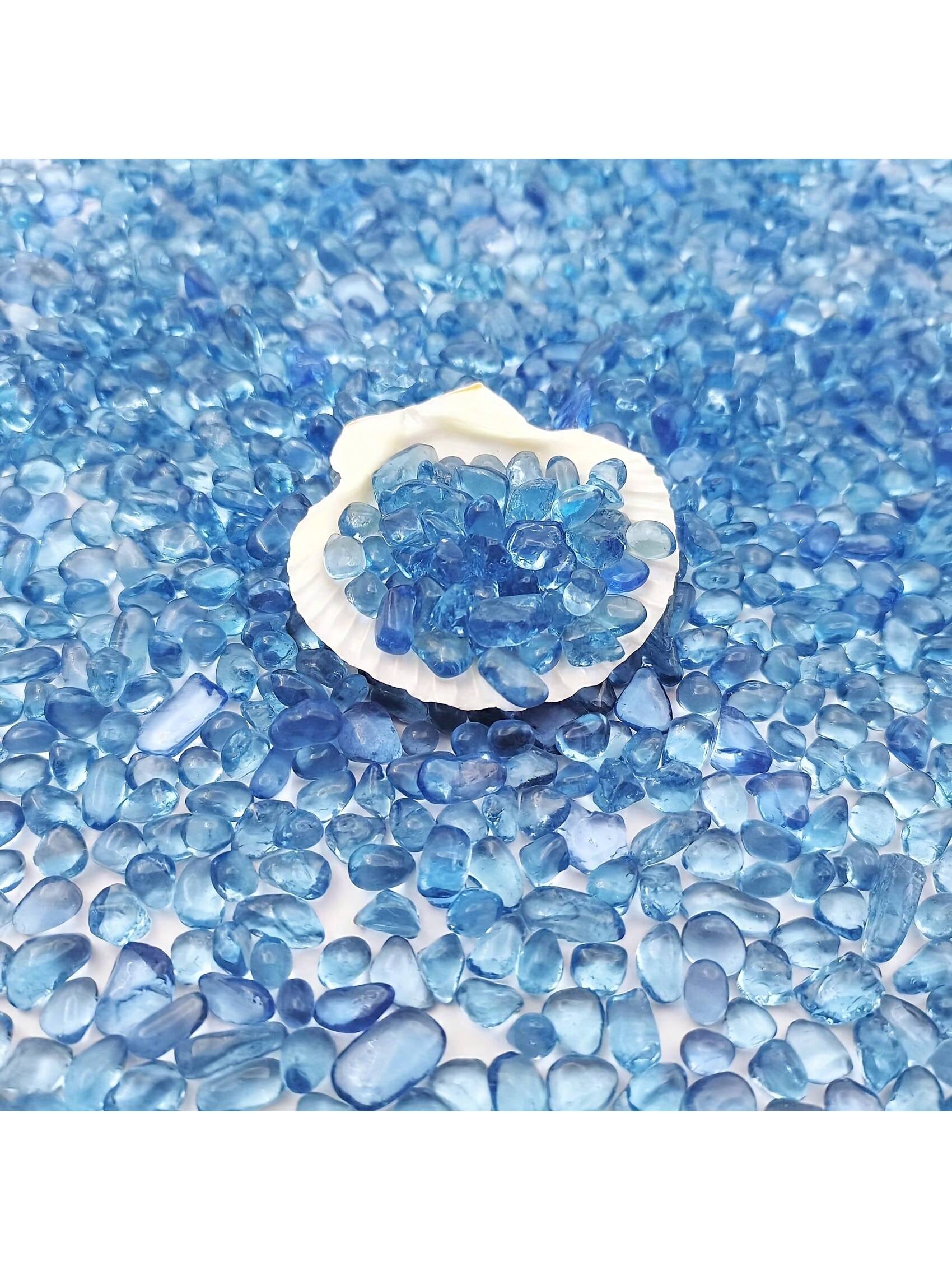 Marine Aquarium Gravel - Синий стеклянный гравий 3 4 мм,