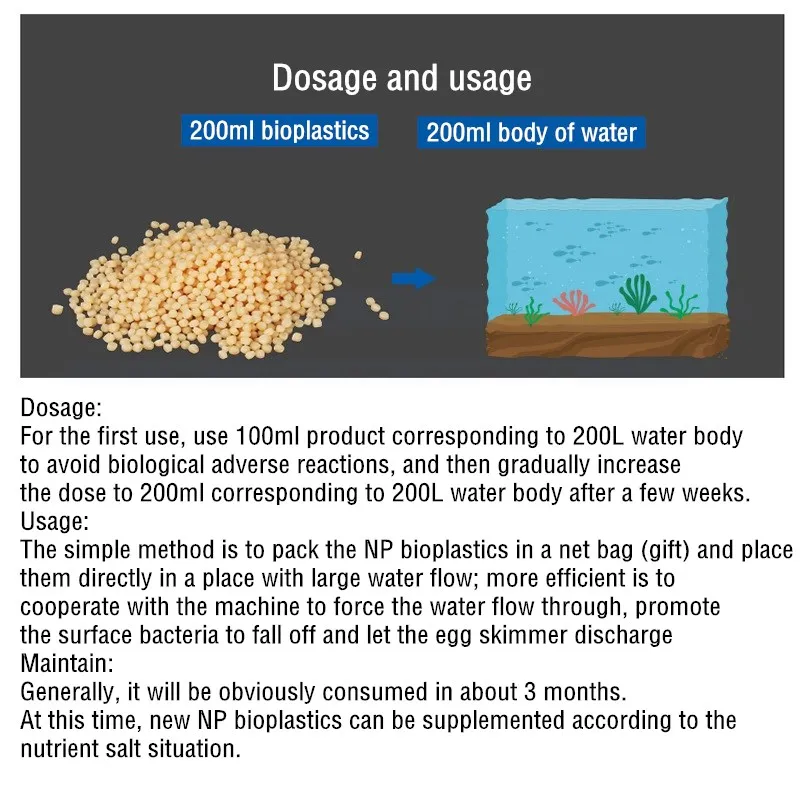 200 мл Биополимерные гранулы N – обзор и цена Marine Aquarium Protein Skimmer