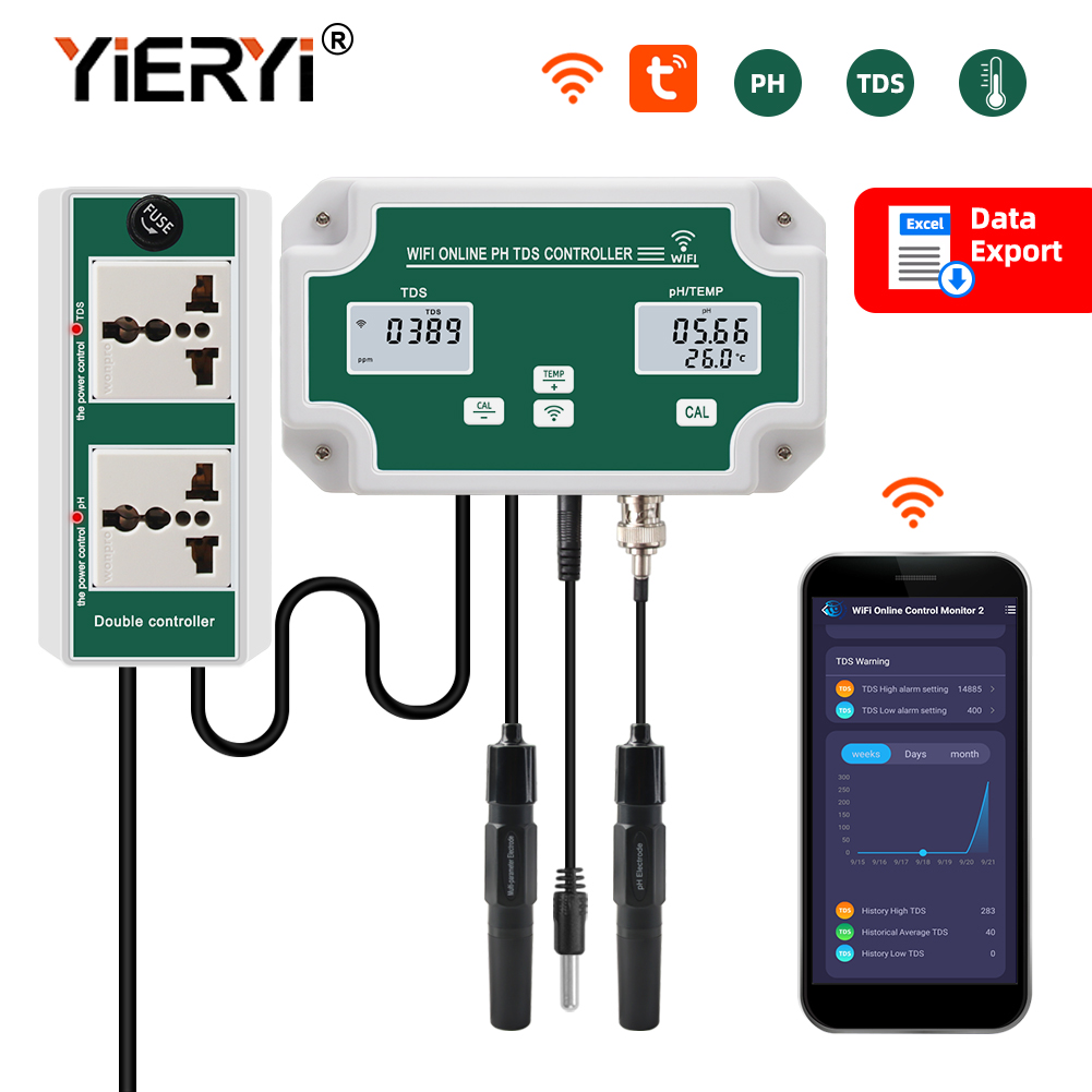 Yieryi Новый WIFI умный аквари – обзор и цена Marine Aquarium Par Meter